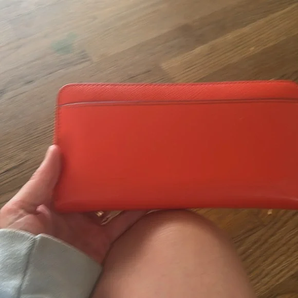 Kate Spade Vibrant Orange Wallet with Zebra Accent - Picture 2 of 3